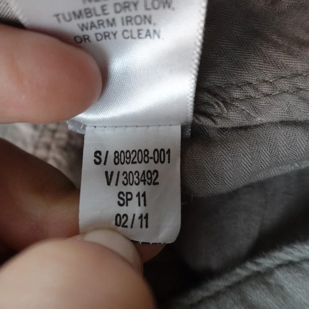 Banana Republic Pants Mens 29X32 Gray Linen Chambray Chino Trouser Straight Y2K